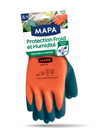 Gants de jardin imperméables latex anti froid & humidité - MAPA